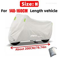 For Kymco Ak550 Ak 500 550Ak Scooter Cover Waterproof Heavy Duty Outdoor Rain Dust Sun Protector white