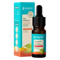 Pilgrim 15% Vitamin C Serum 10ml for Glowing Skin with Ferulic Acid & Kakadu Plum | Advanced Dark Spot Corrector, Hyperpigmentation & Brightening Fa