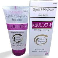 REJUGLOW Veido prausiklis su salicilo rūgštimi 0,3% odos atjauninimui 100 ml gray