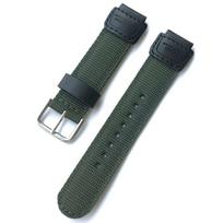 Sportinis Nailoninis Dirželis Vyrams Moterims Minkštas Laikrodžio Dirželis Casio AE-1200WH AQ-S810W MRW-200H Laikrodžio Priedams žalia