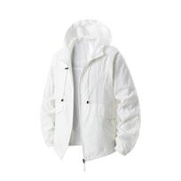 [Main promotion [L-8XL new summer hooded fat man large size sunscreen clothes men's trendy brand outdoor light and thin L balta