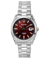 Bulova Surveyor Nerūdijančio plieno Bordo spalvos ciferblatas Automatinis 98B422 Vyriškas laikrodis bordinė