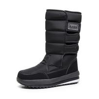 Žieminiai Batai Moteriški Batai Didelis Dydis 36-45 Vyriški Pusės Blauzdos Sniego Batai Moteriški Vandeniui Atsparūs Platforminiai Porų Botas 38 black