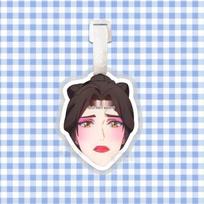 Heaven Official's Blessing Xie Lian Luggage Tag Pendant Charm gray