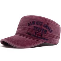 Trucker Army School Old Vintage Summer Outdoor Cap Military Visor Stitching Stitched Embroidered Alphabet Men Hat Flat Hats Women Baseball Caps black