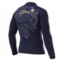 5mm Neoprene Wetsuit Jacket Diving Surfing Swimming Warmth Thermal Insulation Unisex Adult Size S-XXXL Small gray