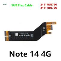 For Xiaomi Redmi Note 14 Pro 4G 5G USB Type-C Fast Charging Port Board Connector Port Main Motherboard SUB Flex Cable Note14 Mic N14 4G Main Flex black