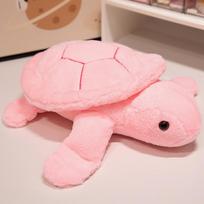 Miela minkšta maža vėžliuko pagalvėlė, pliušinis žaislas, lėlė, maža vėžliuko lėlė, raminanti lėlė vaikams 25cm rožinė