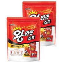 Paldo King Ramen Soup Powder Versatile Spicy Seasoning Sachets 20p 100g Pack of 2 black