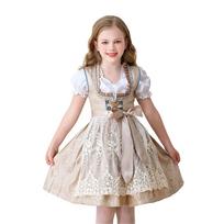 Oktoberfesto kostiumai mergaitėms Dirndl suknelės Vokiškas Bavarijos Oktoberfesto festivalio kostiumas alui Helovinui Karnavalui 165 geltona