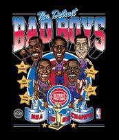 Isiah Thomas Dennis Rodman Rick Mahorn black T-shirt S-5Xl caricature JJ4097 Unisex T-Shirt S blue