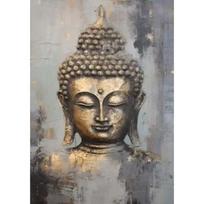 Buddha Fine Art Buddha Canvas Painting Zen Wall Art Figurative Wall Art Extra Large Abstract Painting Printing Poster Decor 21X30CMNo Framed gray