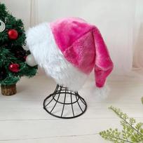 Kalėdinė Kalėdų Senelio kepurė Kalėdoms Rožinė Ilga Pliušinė Šventinė Raudona Juoda Kepurė Suaugusiems ir Vaikams Unisex Naujųjų Metų Šventės Vakarėlio Reikmenys 30x45cm pink