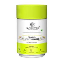 NUTRIHERBS Nano Kurkuminas 500mg Kapsulės | Imuniteto Stiprintojas Vyrams ir Moterims | Sąnarių Skausmo Malšinimas ir Virškinimo Palaikymas | Kurkuma Kurkuminas su Pipiru