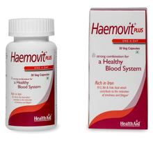 HealthAid Haemovit Iron & Folic Acid Supplement with Vitamin B12 | Supports Healthy Blood Formation & Helps Reduce Fatigue | For Men & Women – 30