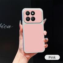 Phone Case For Honor 400 Smart 300 Ultra 200 Lite 80 70 60 100 90 Pro Coque Candy PU Lambskin Camera Protection Soft Back Cover HONOR 400 Lite rožinė