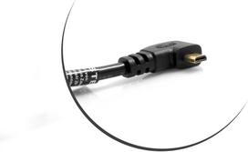 Micro Hdmi į Hdmi 90° kampinis adapterio kabelis, 21 cm