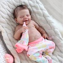 NPK 18in Reborn Baby Dolls Vinilo silikono Lifelike Babies lėlių žaislai vaikams mergaitėms gimtadienio dovana Boy gray