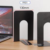 1/2PCS L-Shaped Book Stand Metal Desk Bookshelf Book Durable Bookends  Home Black 1PC black