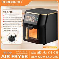 Smart 13L Oil-Free Air Fryer with New Color Display - Large Capacity Electric Fryer for French Fries gray