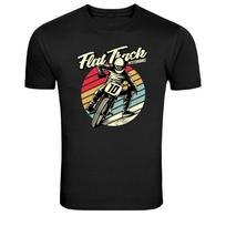 Flat Track Motorcycle Racing Retro Rider Graphic T-Shirt XL black