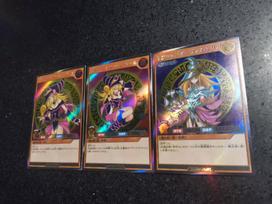 3 vnt./rinkinys Yu-gi-oh Juodoji magasė Savikontrolė Kolekcinė Parašų Keičiama Blizganti Kortelė Anime Animacinis Filmas Dovana Žaislas Draugiškas Vaikams Pramoginis Linksmas Žaidimas Saugus gray