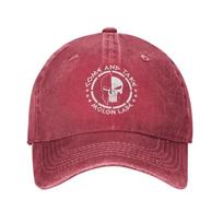 Custom Fashion Cotton Sparta Molon Labe Spartan Skull Baseball Cap for Unisex Women Breathable Dad Hat Sports Baseball Cap pink