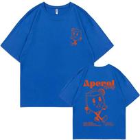 Funny Aperol Spritz Cocktail Graphic Tshirt Unisex Women Cute Vintage Cartoon Oversized T-shirts Unisex's Casual 100% Cotton Tee Shirt S