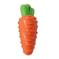 Dog Toys with Carrot And Corn Shape Chew Toys Gum Massage And Teeth Cleaning Bite-Resistant Dog Toy for Pet Carrot Set red