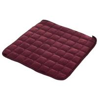 Kėdės sėdynės kilimėlis Patogus pliušinis kvadratinis sėdynės padas Neslystantis sofa Kėdės pagalvėlė namų biurui lauke tamsiai raudona spalva