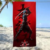 A-Assassins Creed Gaming Beach Towel, S-Shadows Theme Soft Microfiber Quick Dry Absorbent for Travel Shower Gym Camping 40X60cm black