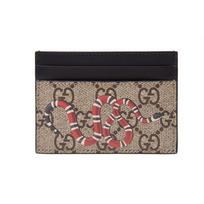 Gucci Gyvatės Rašto Kortelių Laikiklis Smėlio Spalvos Vyriški Piniginės Rusvos 451277-K541N-8666 Basic Set (Bag+Dust Bag)