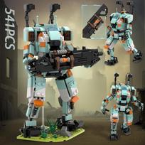 Popular Mecha Game Titanfall 2 BT7274 Titan Battle Robot Building Block Assemble ToyAdult Gift,Game fan collection of figurines gray
