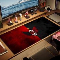 AC Milan Lace Solid Color Mouse Pad Large Gaming Table Cushion Non-slip Laptop Tablet Big Mousepad XXL Mat Mini PC Playmat With Lock edge 30cmx60cm(11.8x23.6inch) brown