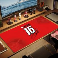 Leclerc16 Color Mouse Pad Large Gaming Table Cushion Non-slip Laptop Tablet Big Mousepad XXL Mat Mini PC Playmat With Lock edge 30cmx60cm(11.8x23.6inch) black