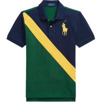 Polo Ralph Lauren Big Pony Cotton Ribbed Knit Standard Fit Kids Polo Kids tops 323B29723-001 XL yellow