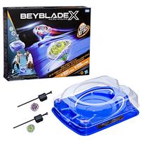 Beyblade X Drop Attack Battle Set with Beystadium Arena Takara Tomy Tops 2 Impact Drake Hover Wyvern Battle Game Recommended for ages 8 and - & mėlyna