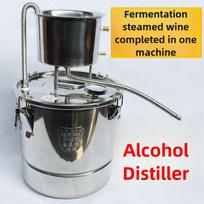Naminis fermentuotas garinimo vyno įrenginys Nerūdijančio plieno naminis alaus gaminimo aparatas Didelės talpos „pasidaryk pats“ alkoholio distiliatorius 8K Stainless Steel+12L yellow