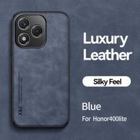Funda for Honor 400 Lite 5G Case Leather Car Magnetic Holder Back Cover for Honor400 Lite 400Lite Soft TPU Frame Protect Coque For Honor 400 Lite mėlyna