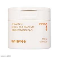 INNISFREE Vita C Green Tea Enzyme Brightening Toning Pad 60 Sheets (+Free gift) white