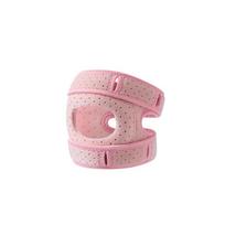 1Pcs Outdoorpatella Protector Patella Knee Brace Adjustable Soft Patella Protect Band Damping Comfort Sports Knee Brace S-M rožinė
