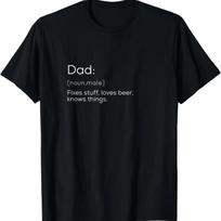 Dovana Tėčiui - juokinga definicija T-shirt XXXXL juoda