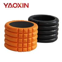 EVA10CM Mini Yoga Training Stick: Portable Foam Roller for Pilates, Massage, and Muscle Relaxation Standard Model oranžinė
