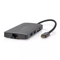 Nedis USB 3.2 Gen1 7-in-1 kelių prievadų adapteris su USB-C™, HDMI™, SD, Micro SD, RJ45, 3x USB-A, 5Gbps (CCBW64240AT02)