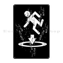 Think With Portals Aperture Science Laboratories Portal   HALF LIFE Metal Wall Cinema Living Room Plaques Tin Sign Posters 20x30cm（7.8x11.8inch） white