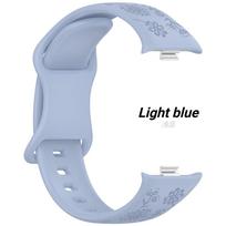 3D Carved Flowers Strap For Xiaomi Mi Band 10 Pro/9 Pro/mi 8 Pro Replacement Sport WristBand For Redmi Watch 6 5 4 Sunflower pattern Engraved Bracelet Mi Band 8Pro 9Pro 10Pro mėlyna