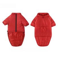 Large Dog Winter Apparel New Cross Border Pet Dog Cotton Padded Coat Fleece Lined Two Legged Clothing (red,XL) raudona