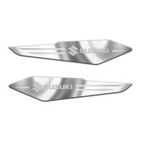 2 vnt. Automobilio šoninio sparno emblema Metalinės lipdukai Ženkliukas Apdaila Suzuki Jimny Swift Alto SX4 Liane Grand Vitara Automobilių priedai white