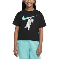 Nike Unisex T Shirts Crew Neck Moderate FZ5538-010 M juoda