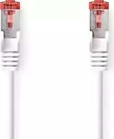 Nedis CAT6 tinklo kabelis | RJ45 kištukas | RJ45 kištukas - S/FTP | 15,0 m | Patalpoms | Apvalus | LSZH | Baltas | Dėžutė